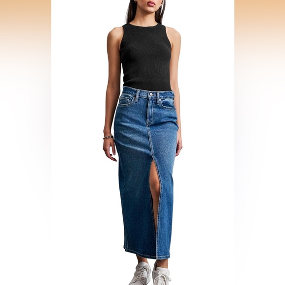 Dkny Dresses & Skirts - NWT DKNY HIGH RISE MAXI DENIM SKIRT SIZE 25‎